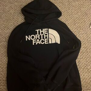 navy blue north face hoodie